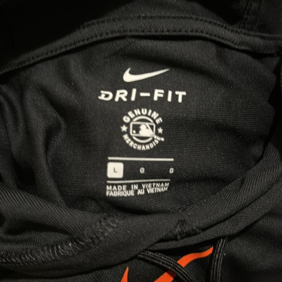 Nike Baltimore Orioles short sleeve pull over hoodie size L - Picture 3 of 3